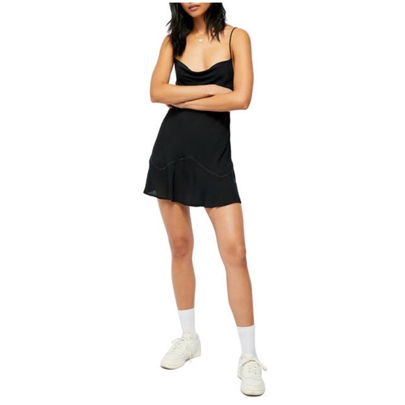 Free People Dresses & Skirts - Free People Forever Fields Low-back Mini Dress In Black Size Medium NWT